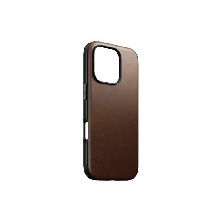 Nomad Coque arrière Modern Leather iPhone 16 Pro Brun