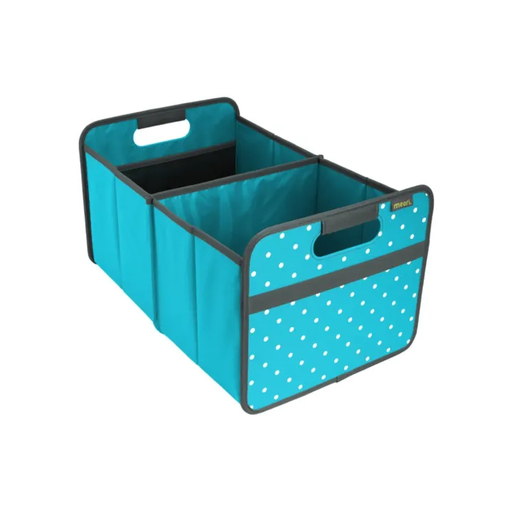 meori Boîte pliante Classic Dot L Bleu azur