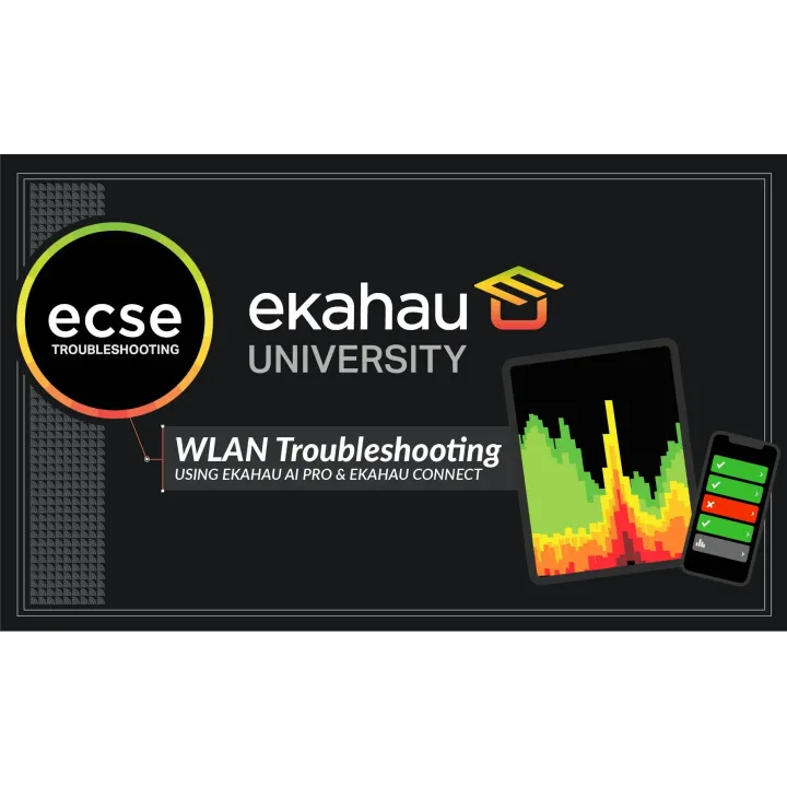 Ekahau Troubleshooting Class Online – SEAT pour 1 personne