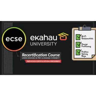 Ekahau Video Recertification and Exam RETAKE