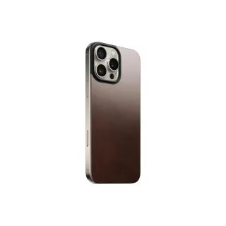 Nomad Coque arrière Magnetic Leather iPhone 16 Pro Max Rouille