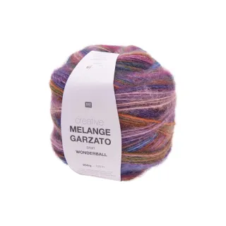 Rico Design Laine Melange Garzato 200 g, Violet, Rose