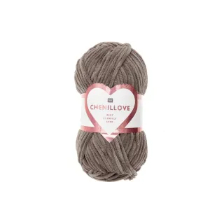 Rico Design Laine Chenillove 100 g, Brun