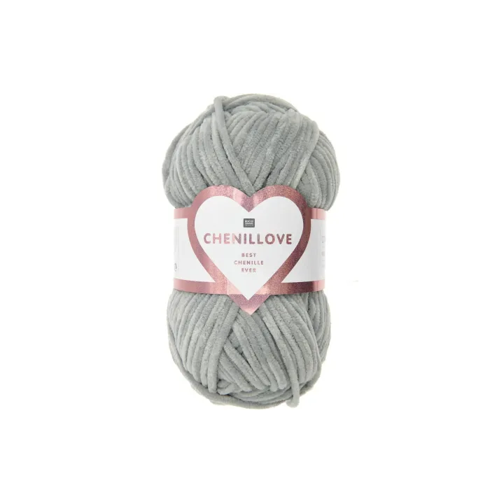 Rico Design Laine Chenillove 100 g, Gris