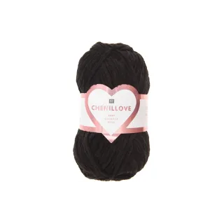 Rico Design Laine Chenillove 100 g, Noir