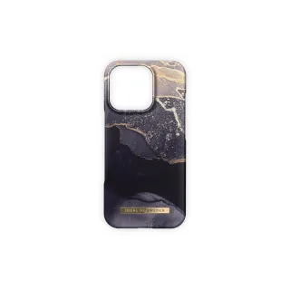 Ideal of Sweden Coque arrière iPhone 16 Pro Marbre doré Twilight