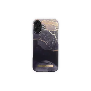 Ideal of Sweden Coque arrière iPhone 16 Plus Marbre doré Twilight