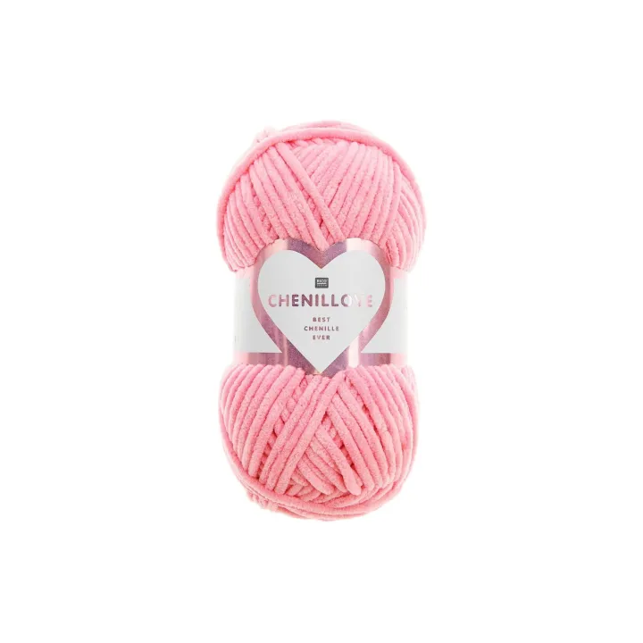 Rico Design Laine Chenillove 100 g, Rose