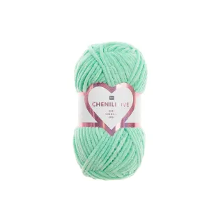 Rico Design Laine Chenillove 100 g, Bleu vert