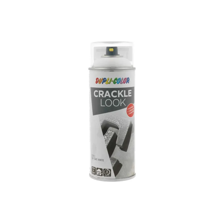 DUPLI-COLOR Acrylique en bombe Crackle Look Blanc, 400 ml