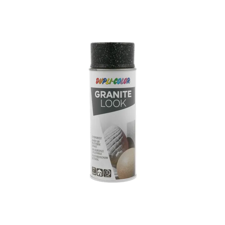 DUPLI-COLOR Acrylique en bombe Aspect granite Noir, 400 ml