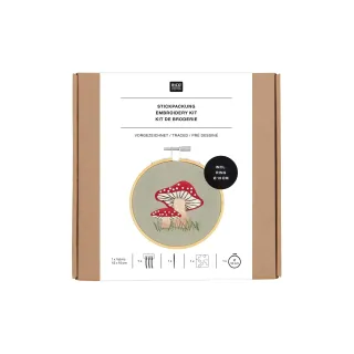 Rico Design Set de broderie Champignons O10 cm