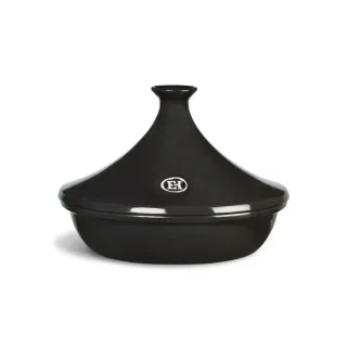 Emile Henry Plat à tajine Fusain 32 cm, Noir