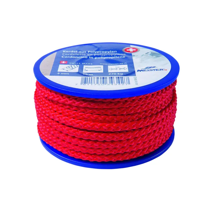 Meister Cordon O 4 mm, 15 m, 270 kg, rouge