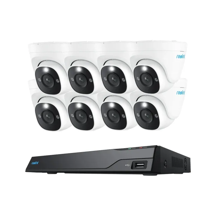 Reolink Kits de surveillance NVS16-8MD8 4K PoE avec 8 caméras