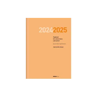 ingold-biwa Agenda journalier  Edition light couverture rigide 2024-2025, Orange