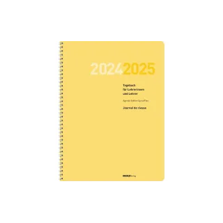 ingold-biwa Agenda journalier  Édition SpiralFlex 2024-2025, Jaune