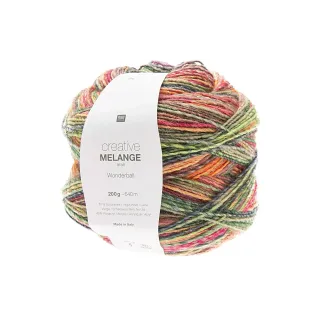 Rico Design Laine Melange 200 g, Multicolore