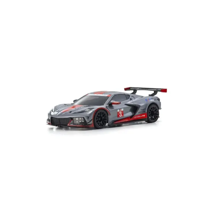 Kyosho Mini Z MR-03 Corvette C8-R 1:28, Gun Metal-rouge, ARTR