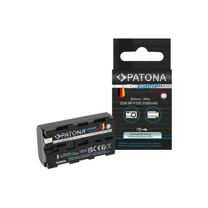 Patona Batterie Platinum pour Sony NP-F550, F330, F530, F750, F930