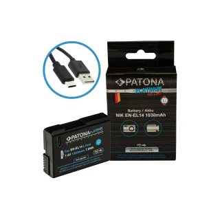 Patona Batterie Platinum pour Nikon EN-EL14, D3100, D5100 et P7000