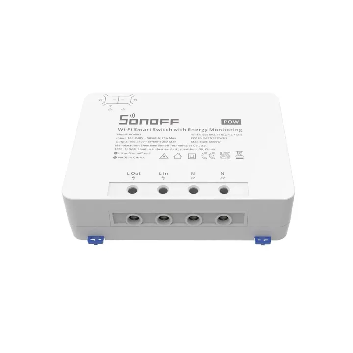 SONOFF Actionneur de commutation Wi-Fi POWR3 Power Monitoring 1 fois