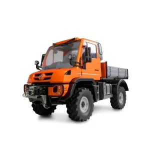 Amewi Mercedes-Benz Unimog porte-outils 4WD Orange 1:10, ARTR