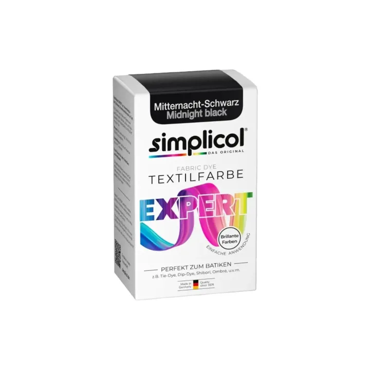 Simplicol Peinture pour textile Expert Noir de minuit, 150 g