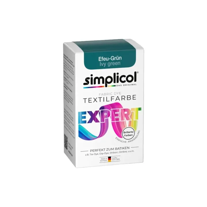 Simplicol Peinture pour textile Expert Vert lierre, 150 g