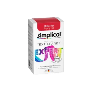 Simplicol Peinture pour textile Expert Rouge coquelicot, 150 g