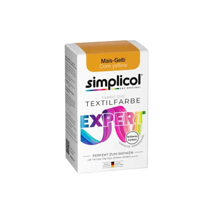 Simplicol Peinture pour textile Expert Jaune maïs, 150 g