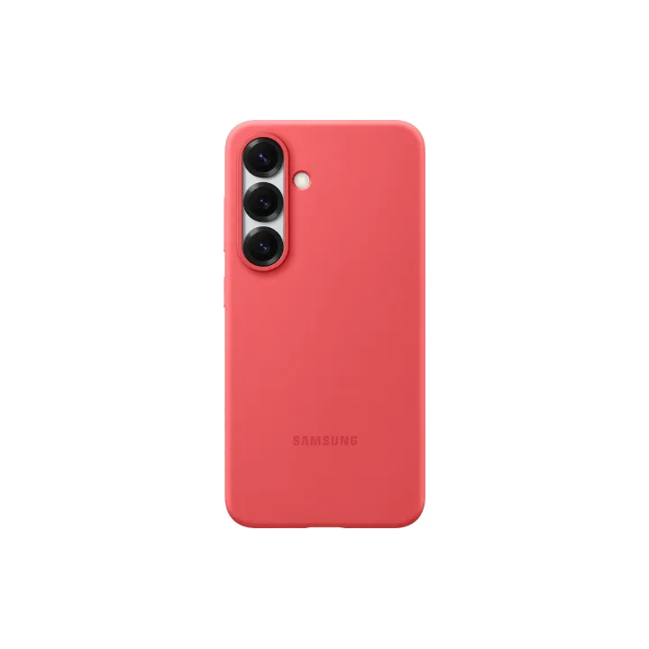 Samsung Coque arrière Silicone Galaxy S25 Rouge