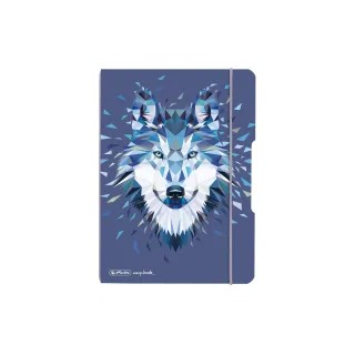 Herlitz Carnet de notes my.book flex A5 Wild Animals Loup, plaid
