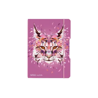 Herlitz Carnet de notes my.book flex A5 Wild Animals Lynx, plaid