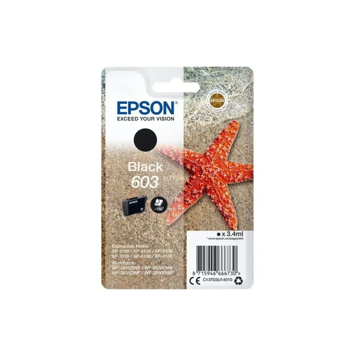 Epson Encre 603 - C13T03U14010 noir