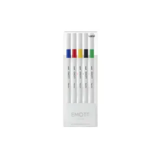 Uni Fineliner Emott Vivid 0.4 mm, set de 5