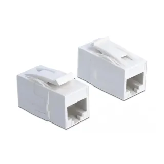 Delock Module Keystone RJ-45 - RJ-45, Cat.6A, UTP  Blanc