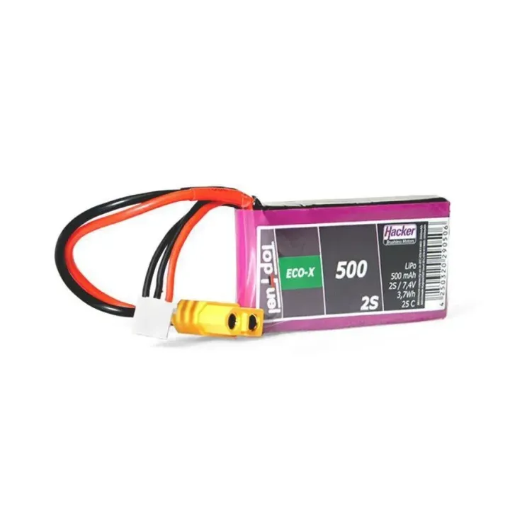 Hacker Batterie RC LiPo 500 mAh 7.4 V 25C TopFuel ECO-X