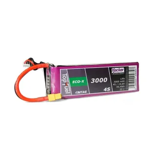 Hacker Batterie RC LiPo 3000 mAh 14.8 V 20C TopFuel ECO-X MTAG