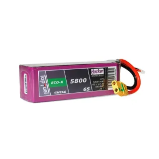 Hacker Batterie RC LiPo 5800 mAh 22.2 V 20C TopFuel ECO-X MTAG