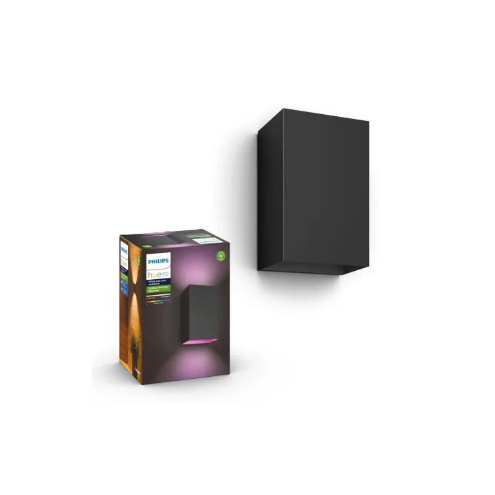 Philips Hue White & Color Ambiance Outdoor Resonate Applique murale noire