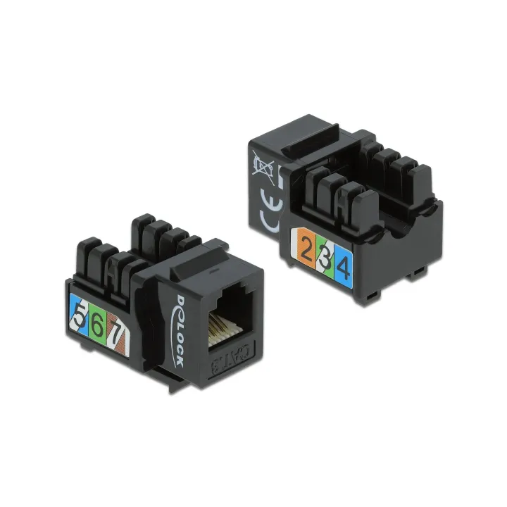 Delock Module Keystone RJ-12 LSA Cat.3 UTP  Socket, noir