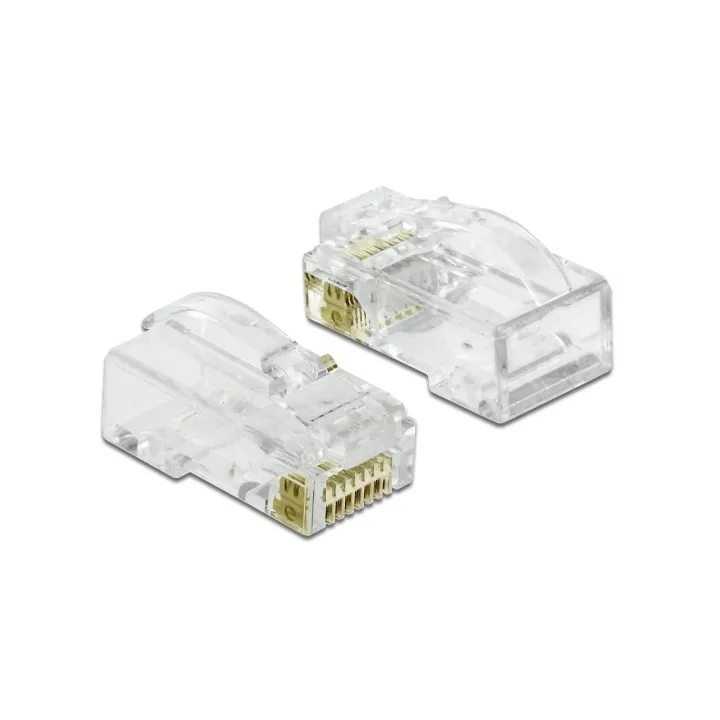 Delock Connecteur RJ45 Cat.6 UTP 20 Pièce-s, Transparent