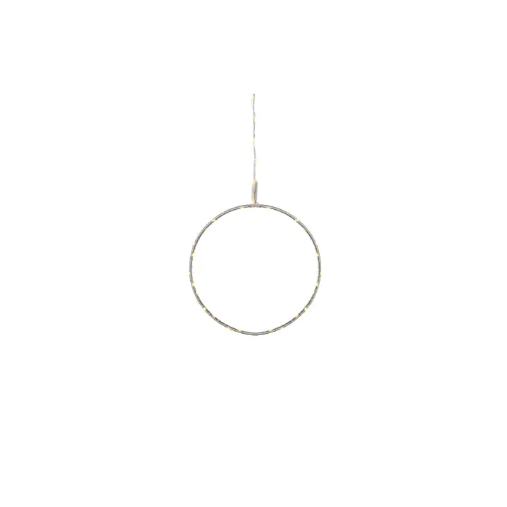 Sirius Suspension de fenêtre Cercle Liva, 60 LEDs, O 20 cm, argent