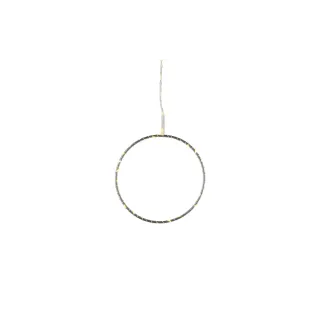 Sirius Suspension de fenêtre Cercle Liva, 80 LEDs, O 25 cm, argent