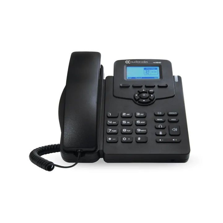 Audiocodes Téléphone de bureau 405HD Skype for Business Noir