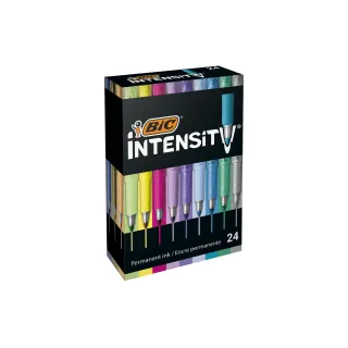 BIC Marqueur indélébile Intensity Box 24 pièces