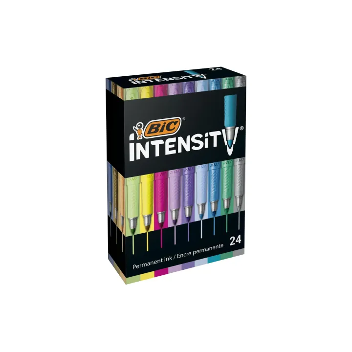 BIC Marqueur indélébile Intensity Box 24 pièces