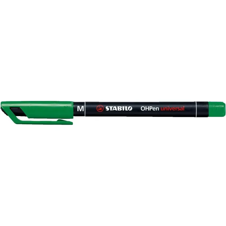 STABILO Stylo à feuilles OHPen universal M permanent 10 pièces, vert