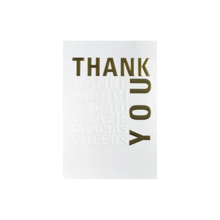 ABC Carte de remerciement B6 Thank you